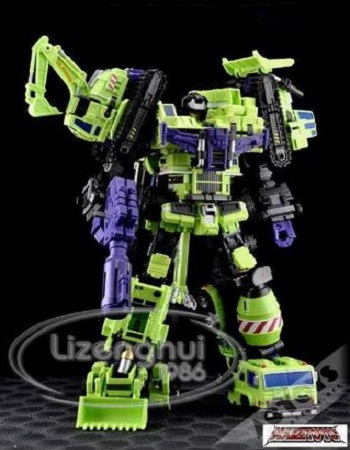 Transformers MT Maketoys Giant Type-61 Green Devastator Full Set