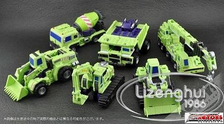 Transformers MT Maketoys Giant Type-61 Green Devastator Full Set
